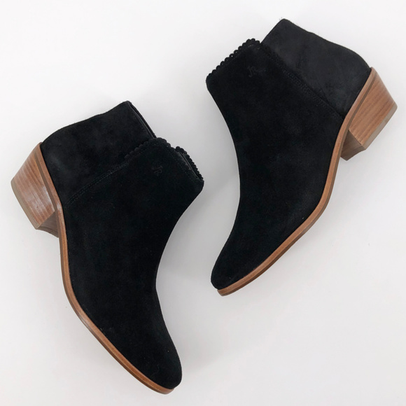 Jack Rogers Shoes - JACK ROGERS | Black Bailee Suede Bootie Ankle Boot